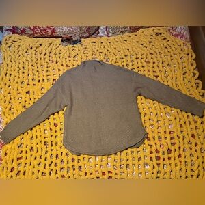 Casual Women's Ribbed Open-Front Sweater Cardigan - Taupe